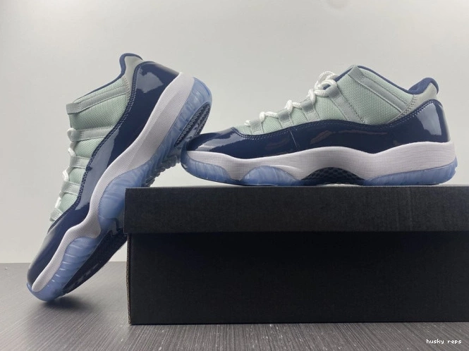 Rep Husky 11 Low Georgetown Air Jordan Retro 528895-007 0824